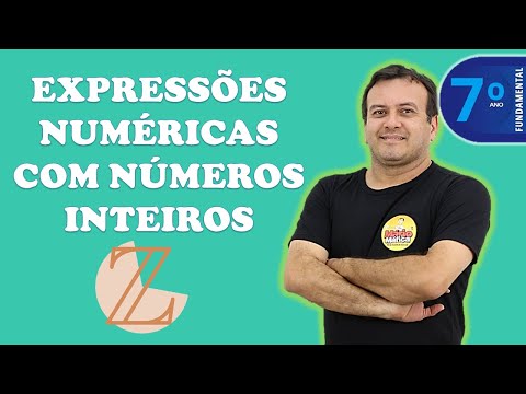 EXPRESSOES NUMÉRICAS COM NÚMEROS INTEIROS