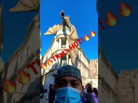 Harry Potter Gringotts Dragon Breathing Fire 🔥 #shorts #shortsvideo