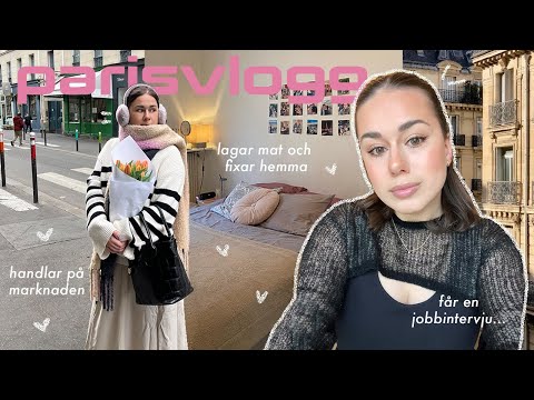 MIN VARDAG I PARIS | handlar mat på marknaden, lagar mat/fixar hemma, får en jobbintervju!!