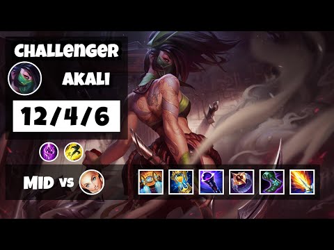 Akali vs Lux BR Challenger MID (12/4/6) - v11.18
