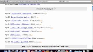 Craigslist California Cities and Towns - How to Search Cars All of the CA Locations