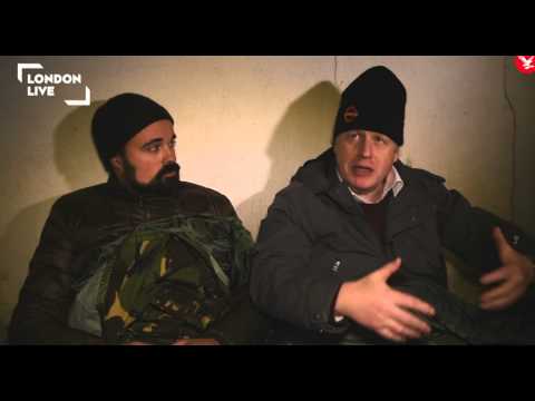 Boris Johnson & Evgeny Lebedev rough sleeping in London-London Live