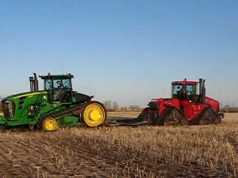 John deere 9630T vs Case quadtrac STX535 Tug of war 2