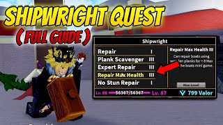 ⚒️ COMPLETING ALL SHIPWRIGHT QUEST!! FULL GUIDE ( Blox Fruits Winter Update )