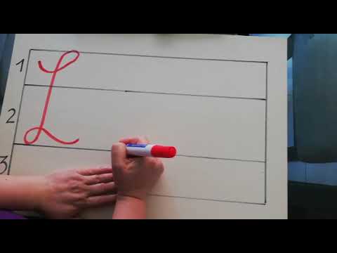 Trazo de la L   l cursiva