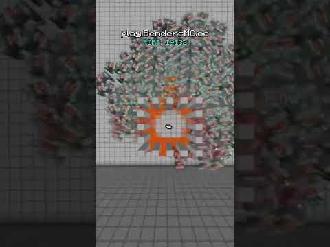 BendersMC - Earth Bending VS 300 RAVAGERS! #minecraft