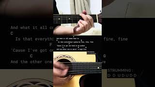 Hand In My Pocket - Alanis Morrisette | Easy Guitar Tutorial For Beginners #guitarlesson #shorts