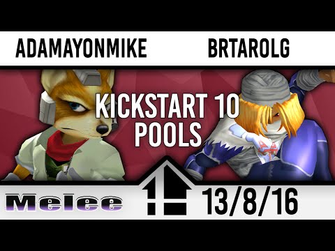 Kickstart 10 Pools - Adamayonmike (Fox) vs BRTarolg (Sheik)