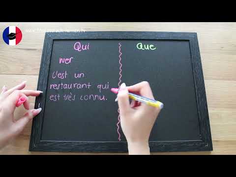 Französisch lernen QUI oder QUE? Der Unterschied!