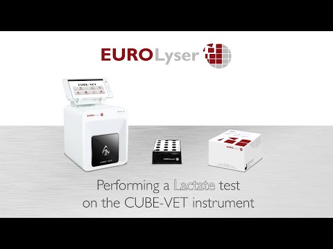 Performing a Lactate VET test on the EUROLyser CUBE-VET Instrument