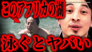※絶対に泳いではいけない※「世界の果てに、ひろゆき置いてきた」で泳いだマラウイ湖、まじで危険です。大変な事になりますよ。【ひろゆき】【切り抜き/論破//////】