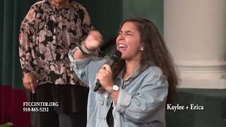 Minister Judy Jacobs with Kaylee and Erica at Faith Tabernacle Christian Center