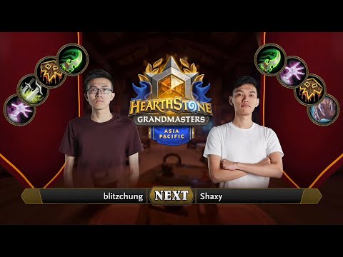 blitzchung vs Shaxy | 2021 Hearthstone Grandmasters Asia-Pacific | Decider | Season 2 | Week 3