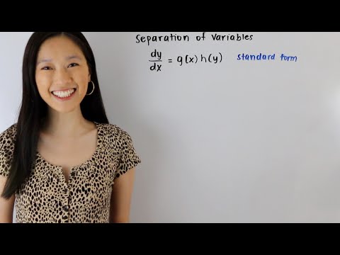 Separation of Variables First Order Differential Equation | mathwithjanine