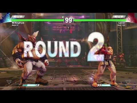 Street Fighter V Beta: MrKingFunk (Birdie) vs. Lairon (Ryu)