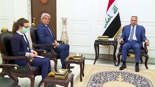 رئيس مجلس الوزراء السيد مصطفى الكاظمي يستقبل السفير الفرنسي في بغداد