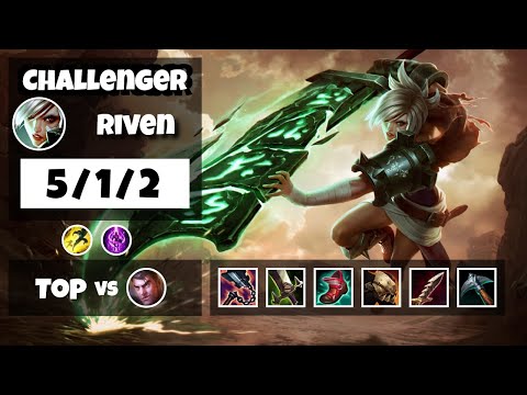 Riven vs Jayce 11.16 Top Lane S11 Challenger Gameplay (5/1/2) - EU