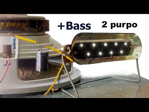 increase bass using Led and Capacitor 1000uf with Flash to Music