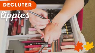 DECLUTTER Lip Products | satisfying results and organization