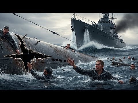 When a Destroyer Rammed a U-Boat and left the Crew in the Water
