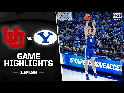 Utah vs. #13 BYU Game Highlights | 2025-26 Big 12 Men's Basketball