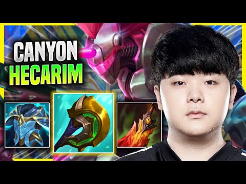 CANYON IS A BEAST WITH HECARIM! - DK Canyon Plays Hecarim JUNGLE vs Zed! | Preseason 2022