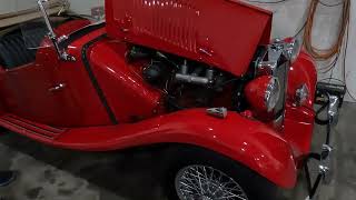 1953 MG TD Cold Start