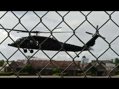 helicopter struggling to take off at Basco Airport. 5/23/2022
