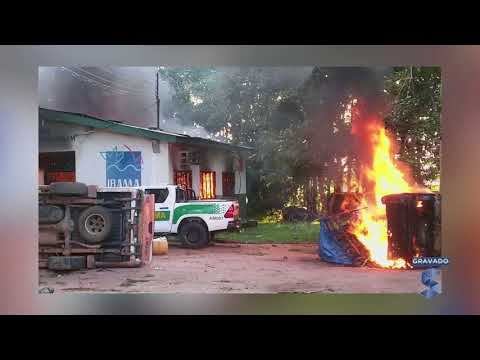 Garimpeiros reagem a prisão de 70 balsas e incendeiam carros e ICMBIO em Humaita - AM - Gente de Opinião