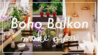 BALKON MAKE OVER unter 300 Euro | Günstige & einfache Boho-Style-Transformation