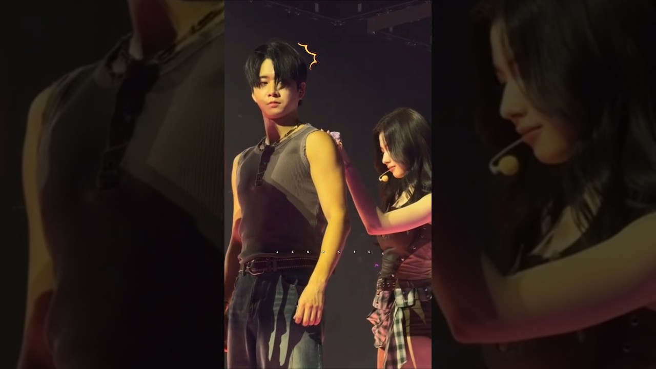 The dancer was shocked when Sana touched his shoulder 😂 #twice #sana #thefeels