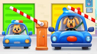 Pusat Mengemudi Anak-anak🚗| Bermain Mobil | Kepala Polisi Labrador | BabyBus Bahasa Indonesia