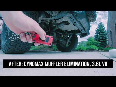 Dynomax Muffler Elimination on Wrangler JL - Before and After sound clips