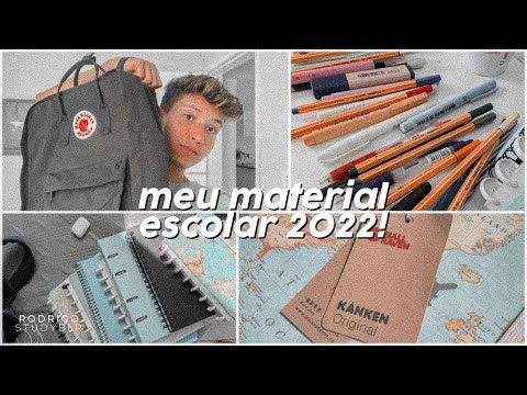 MEU MATERIAL ESCOLAR 2022 | rodrigostudyblr