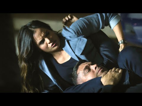 Woman Agent Katrina Law Triangle Chokes Man And Puts Him To Sleep