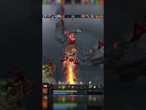 How to get first blood with shadow fiend  #dota2 #shorts