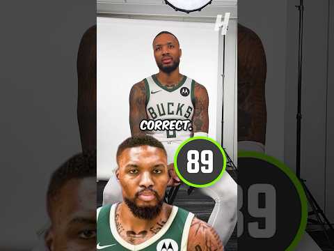 Damian Lillard Guessing His NBA 2k Ratings 🎮🍿