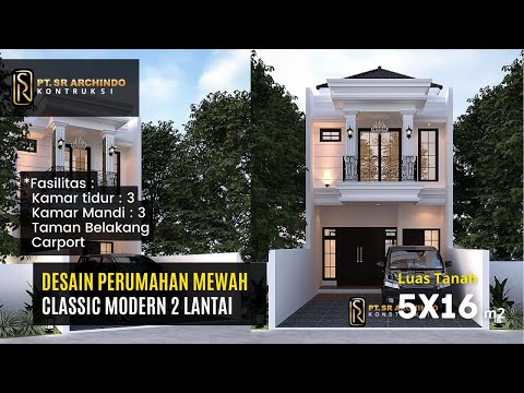 DESAIN PERUMAHAN MEWAH CLASSIC MODERN 2 LANTAI DI LENTENG AGUNG | LA TOWNHOUSE