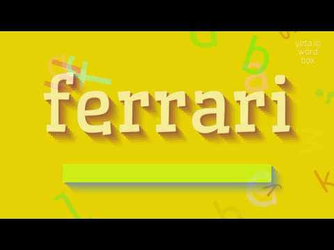 How to say "ferrari"! (High Quality Voices)