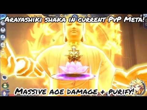 Saint Seiya: Awakening (KOTZ) - Arayashiki Shaka in Current PvP Meta! Massive AOE Damage + Purify!