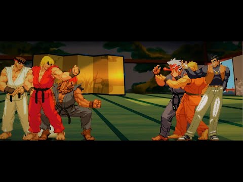 RYU HOSHI/KEN MASTERS/AKUMA VS RYO SAKAZAKI/ROBERT GARCIA/MR.KARATE [Requested a long time ago LOL]