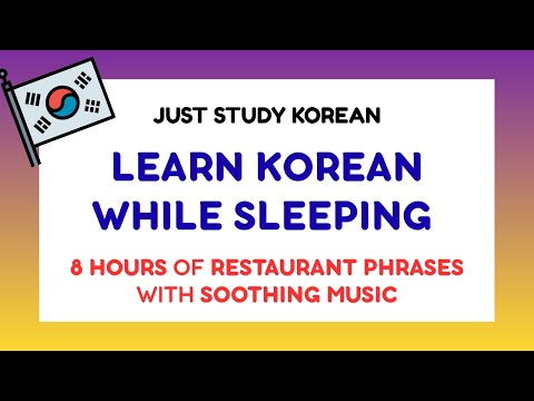 Learn Korean While Sleeping | 8-Hour Essential Korean Phrases with Relaxing Music | Korean Sentences