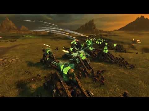 1444 Dwarven and Empire Artillery VS 1900 Skaven and Orc Artillery - Total War: Warhammer 2