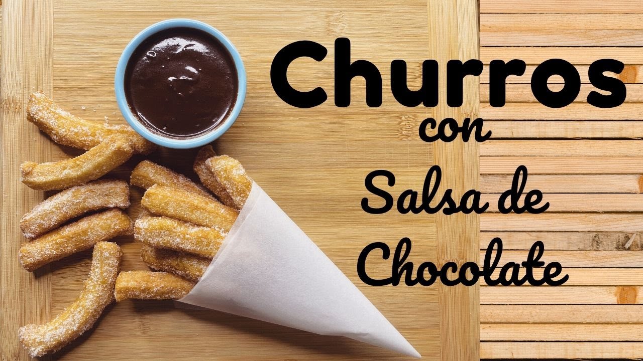 Recetas de Churros de caña de azúcar con salsa de chocolate blanco