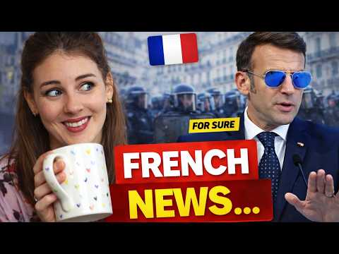 FRENCH NEWS IN SLOW FRENCH (“For Sure!” Macron Goes Viral + Swiss Fire & Paris Snow...)