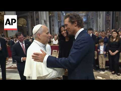 Video Thumbnail: Matthew McConaughey meets the pope