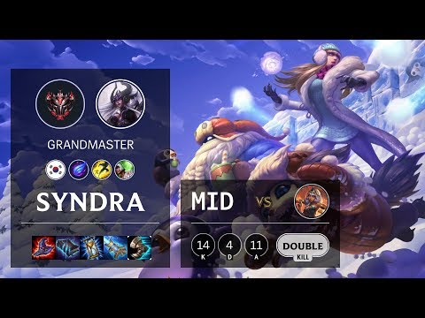 Syndra Mid vs Qiyana - KR Grandmaster Patch 10.7