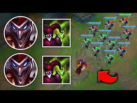 WE PLAYED ONE FOR ALL SHACO AND SUMMONED A SHACO ARMY (10 AT ONCE) - League of Legends