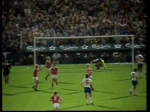 22/09/1982 European Championship Qualifyer DENMARK v ENGLAND