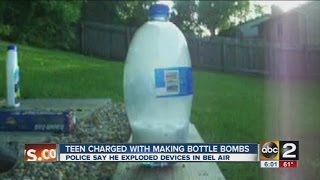 Teen charged with making soda bottle bombs